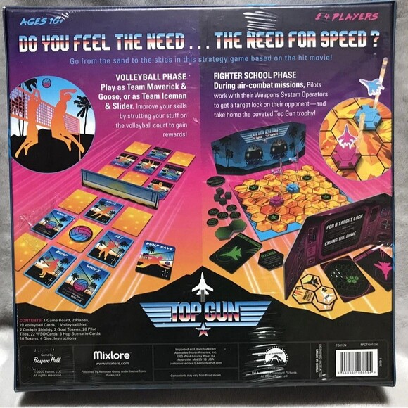 NEW and FACTORY SEALED Top Gun 2-4 Players Funko Strategy Board Game - Picture 2 of 5